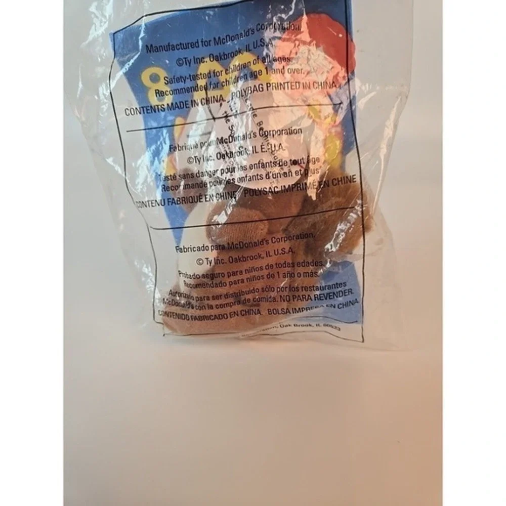 Vintage 1999 McDonald's Nuts The Squirrel TY Beanie Baby